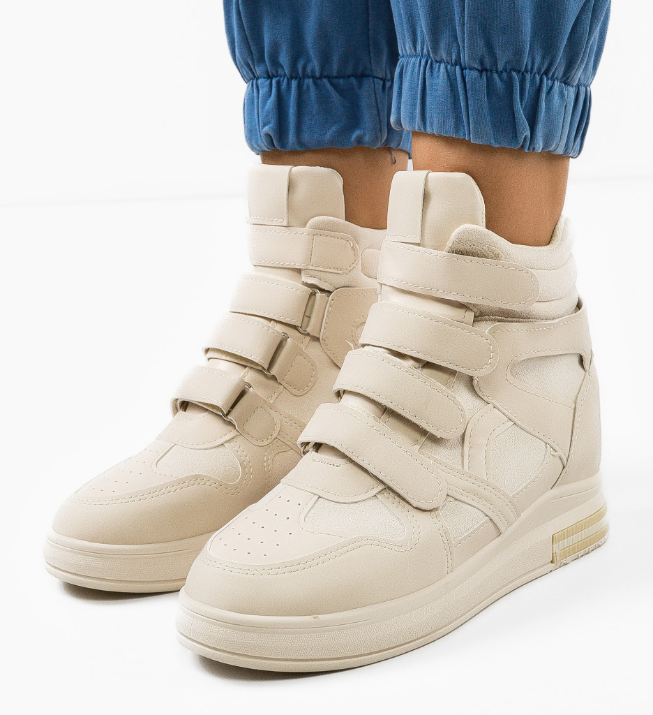 Sneakers Dama Scott Bej | Confort și Stil - imagine 4