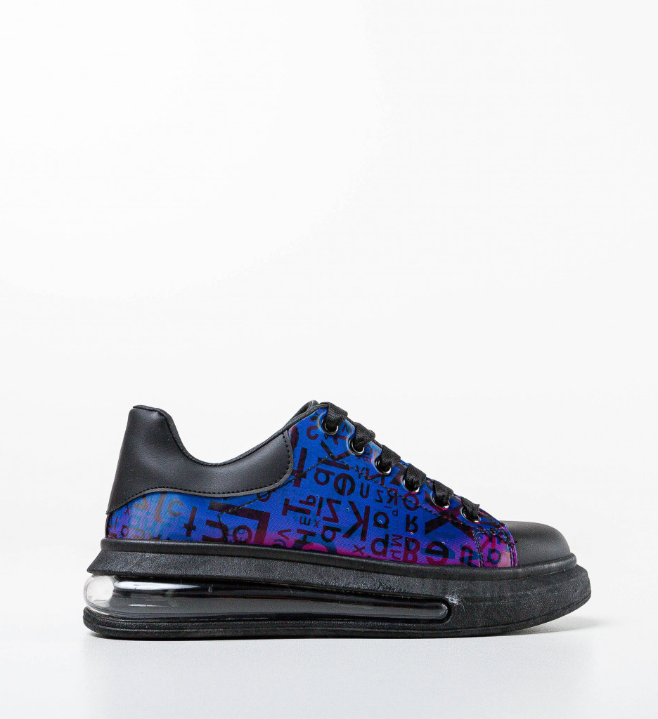 Sneakers Dama Oglindy Negri | Stil Urban - imagine 5