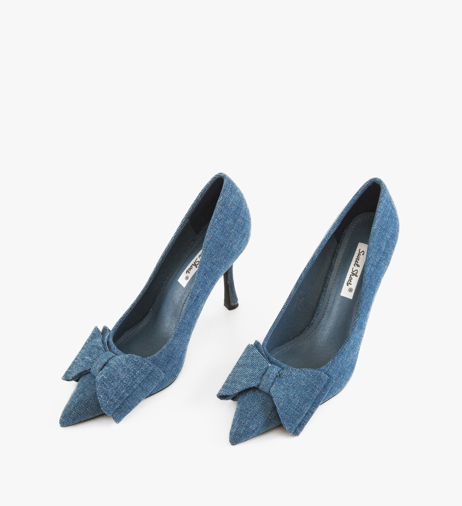 Pantofi Stiletto Lester Albastri - Eleganță Supremă - imagine 4
