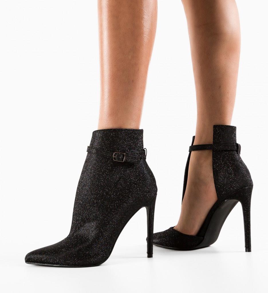Botine Dama Fleur Negre - Eleganță și Confort - imagine 3
