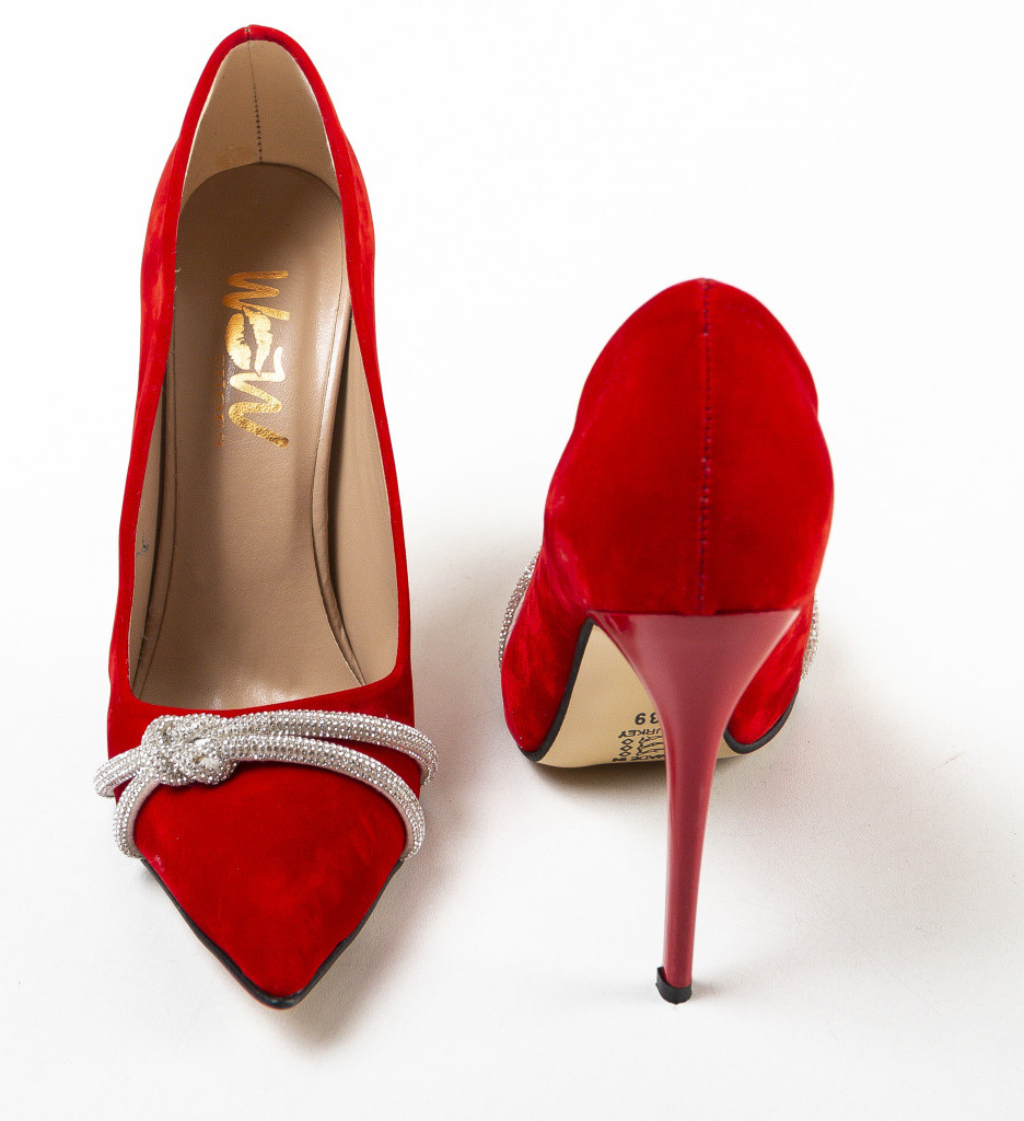Pantofi Casette Rosii Eleganți și Confortabili - imagine 5