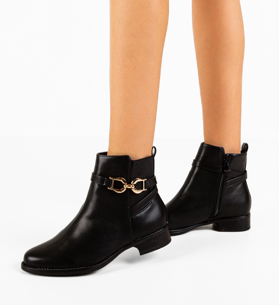 Ghete Dama Bruin Negre | Stil si Confort - imagine 4