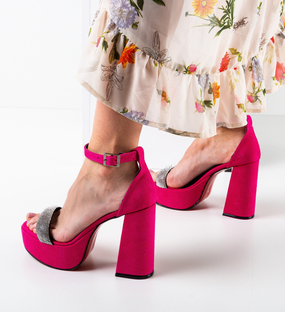 Sandale Dama Gabama Fuchsia | Toc și Eleganță - imagine 3