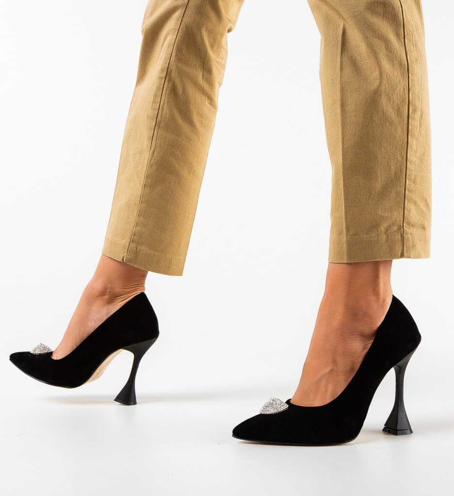 Pantofi cu Toc Valkia Negri | Stil Versatil