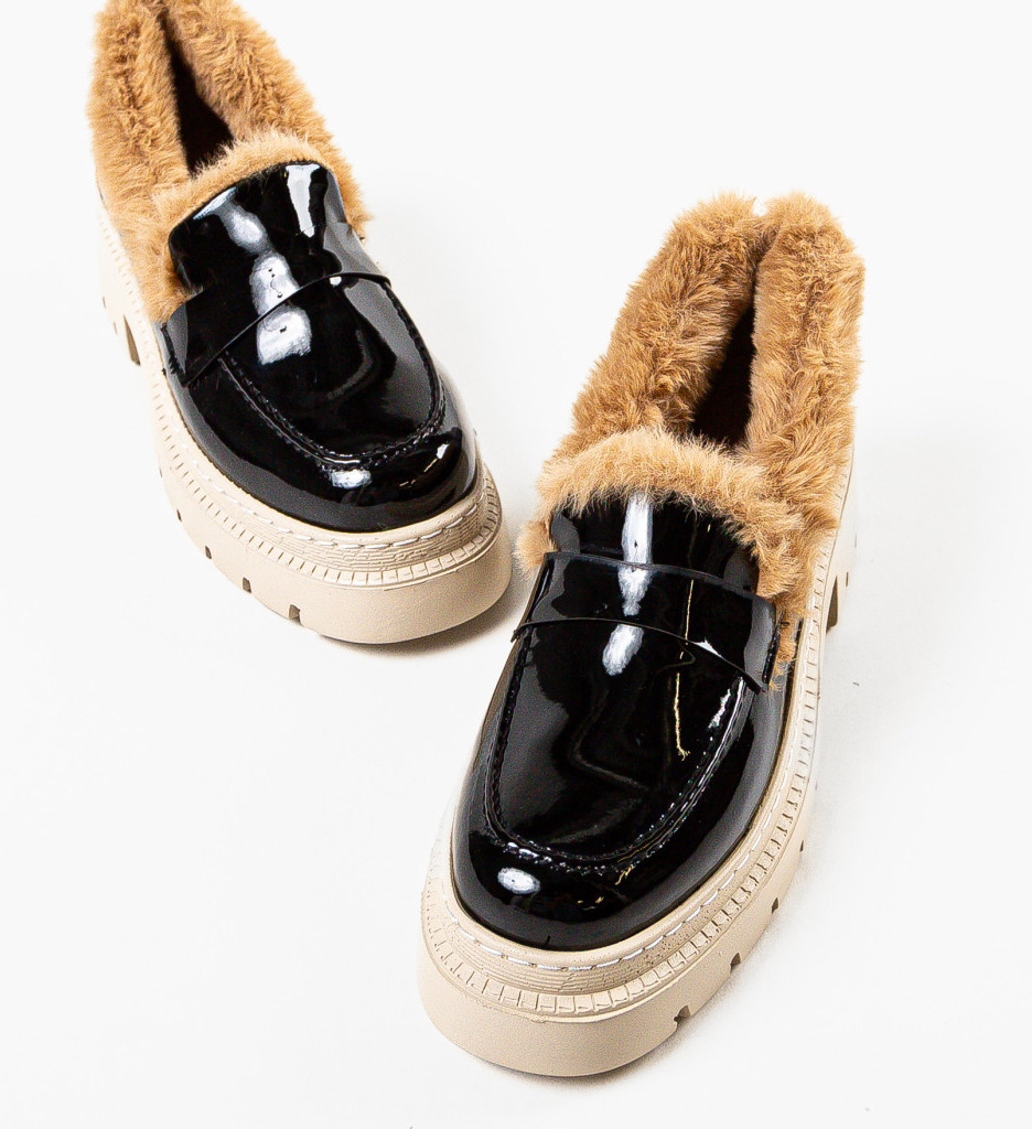 Pantofi Casual Dama Monday Negri - Confort Zilnic - imagine 5