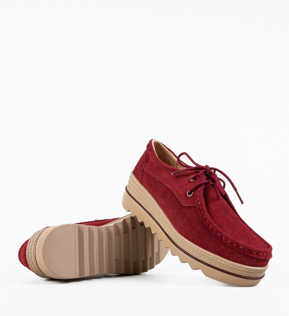 Pantofi Casual Sagrio Grena - Stil și Confort - imagine 6