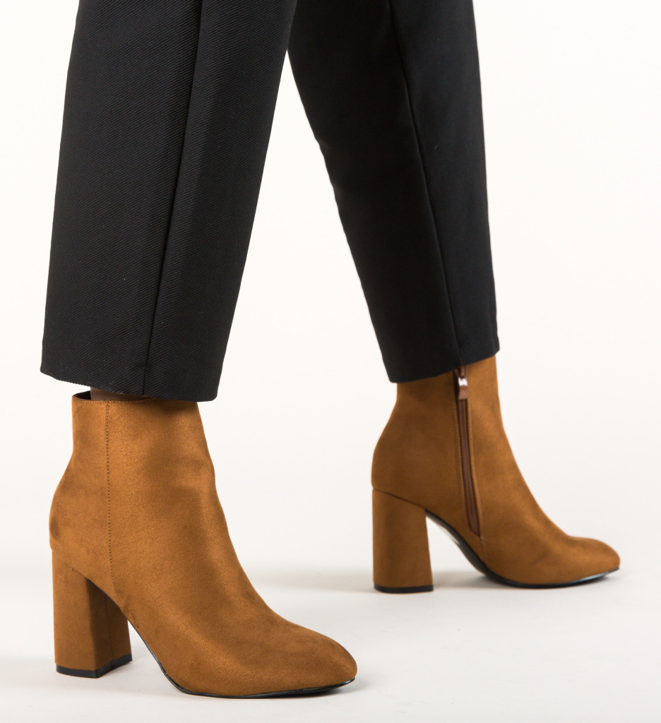 Botine Dama Fekra Camel | Design Elegant