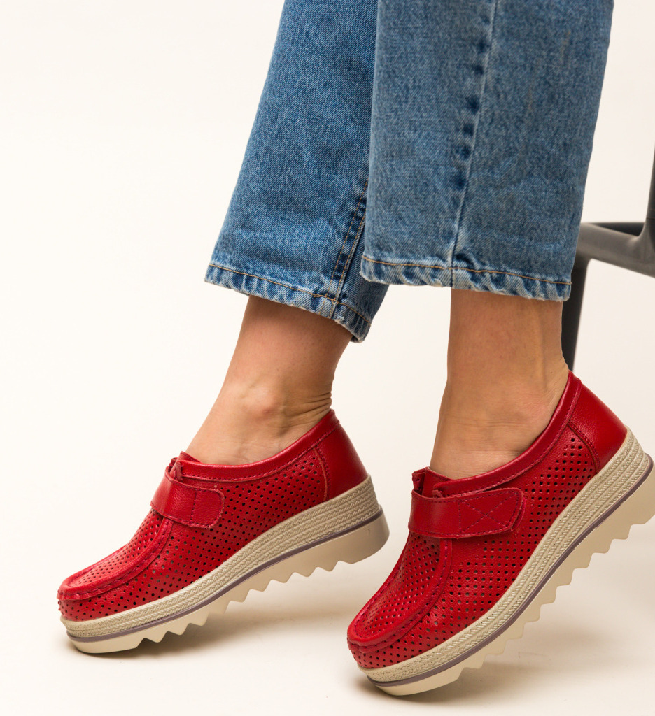 Pantofi Histria Rosii - Confort și Stil Casual - imagine 3