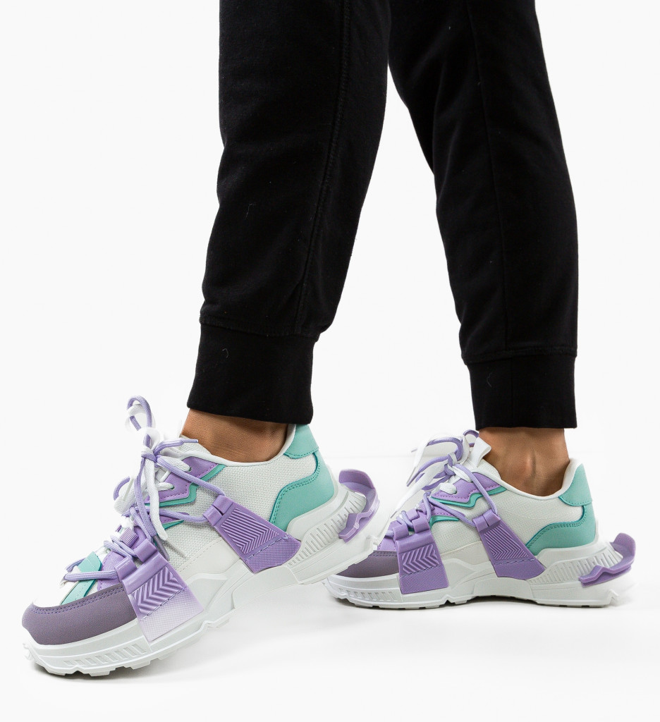 Sneakers Dama Tucker Mov - Confort si Stil - imagine 3