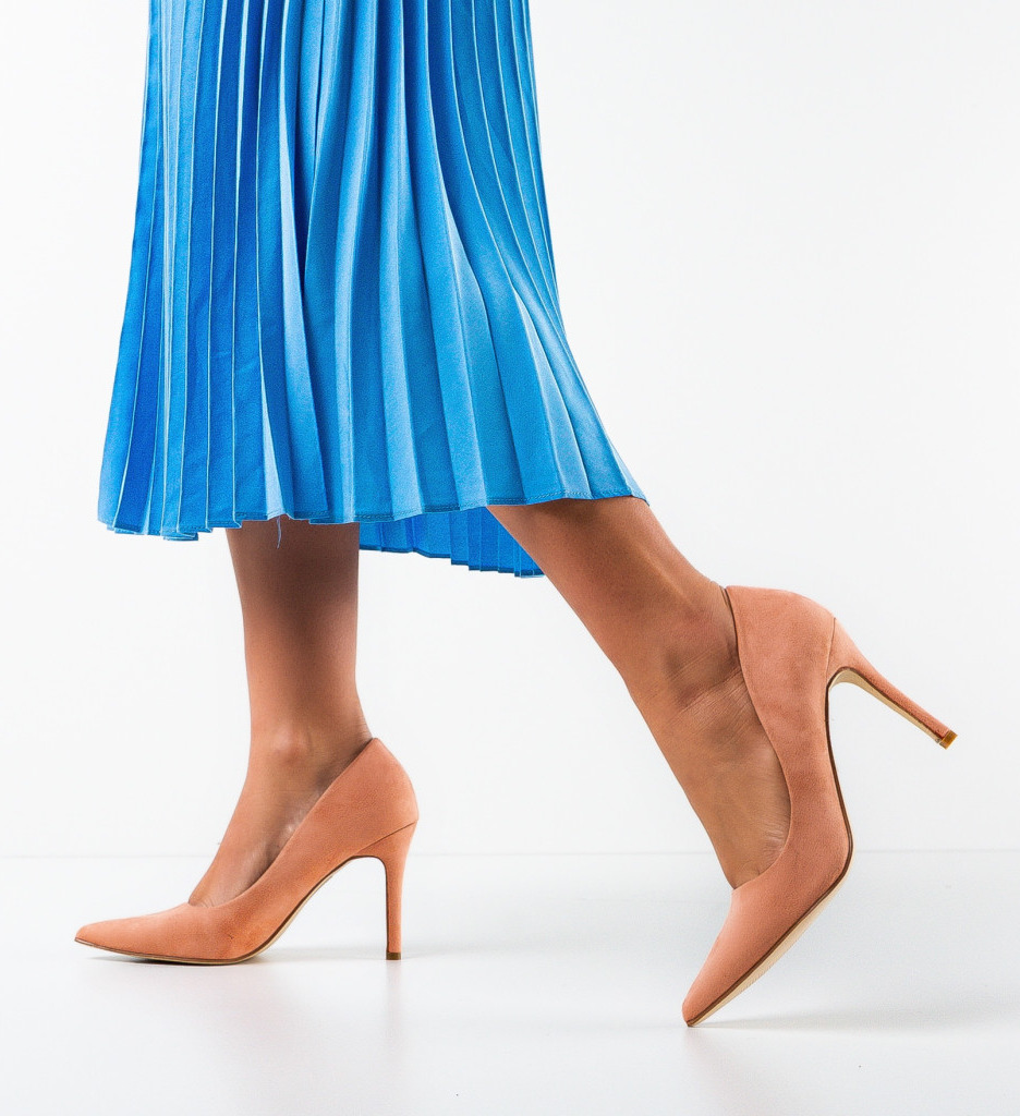 Pantofi dama Luly Roz cu Toc - Eleganță și Stil - imagine 3