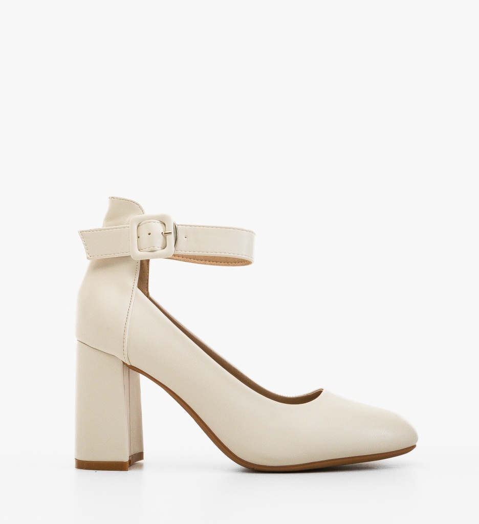 Pantofi Dama Kas Albi cu Toc Elegant - imagine 4
