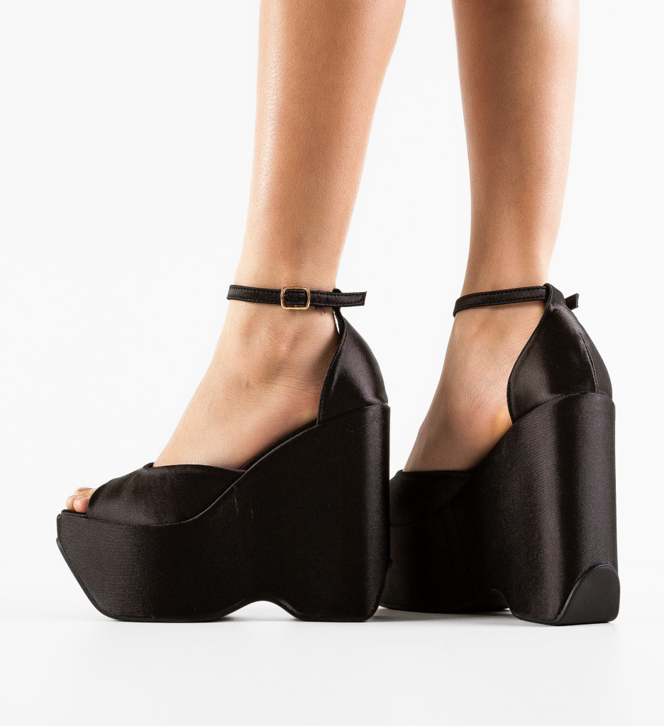 Sandale Platforme Dama Negre - Stil și Confort