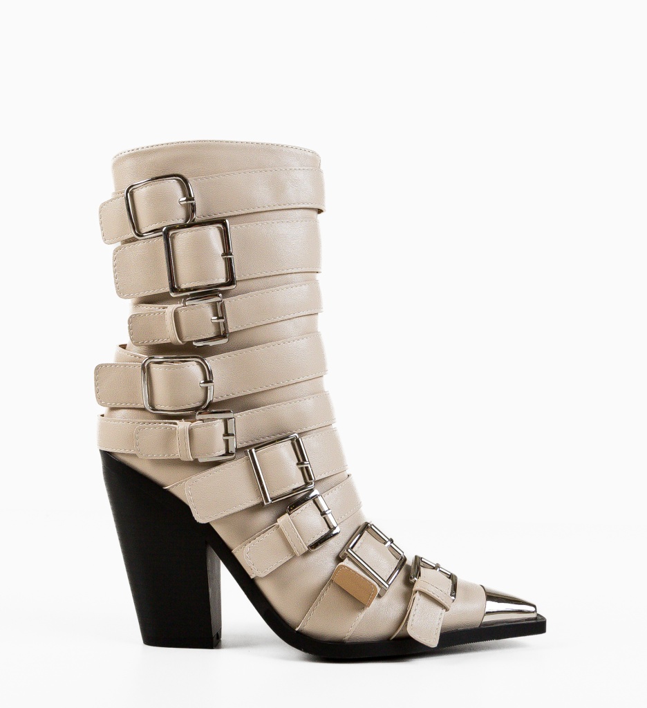 Botine Dama Donia Bej | Eleganță și Confort