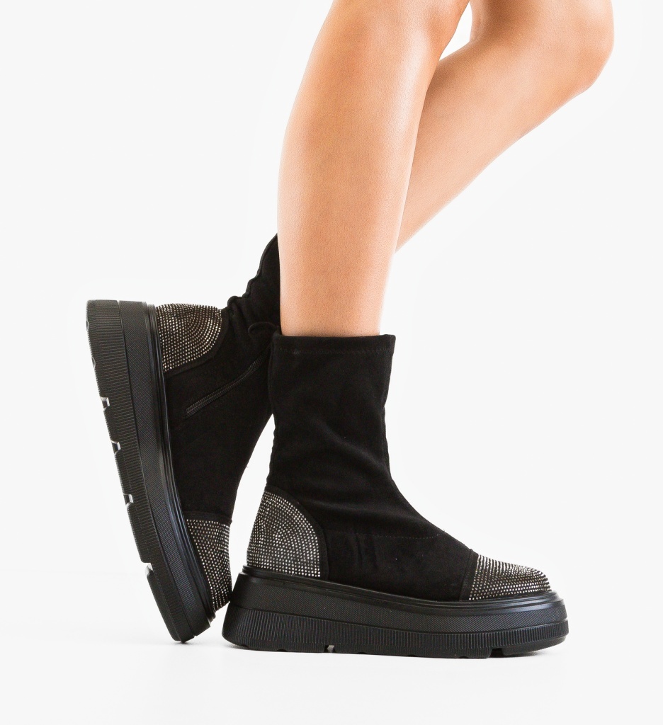 Ghete Dama Boomer Negre | Stil și Confort