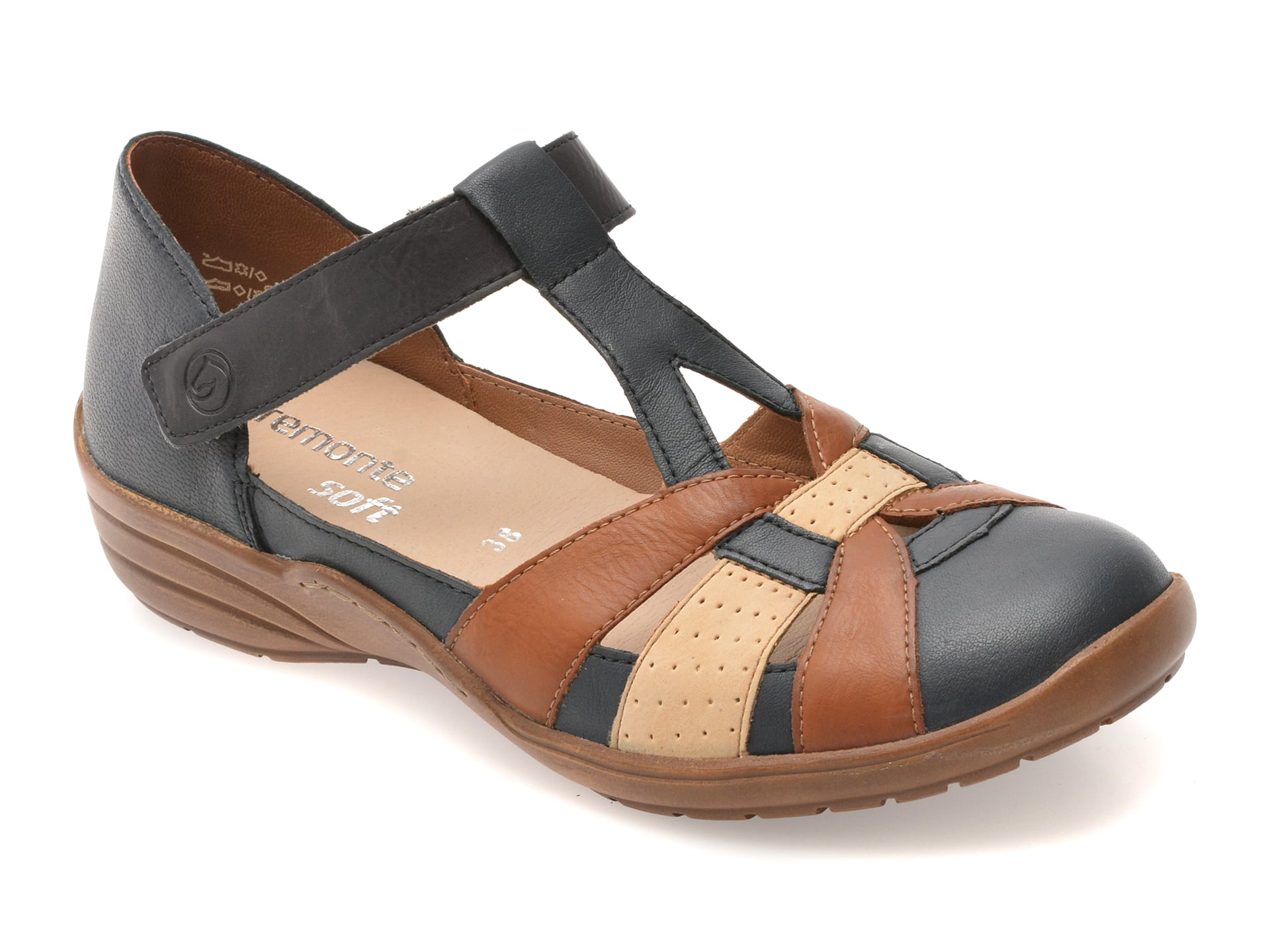 Pantofi Remonte Bleumarin Piele Naturală Confortabili