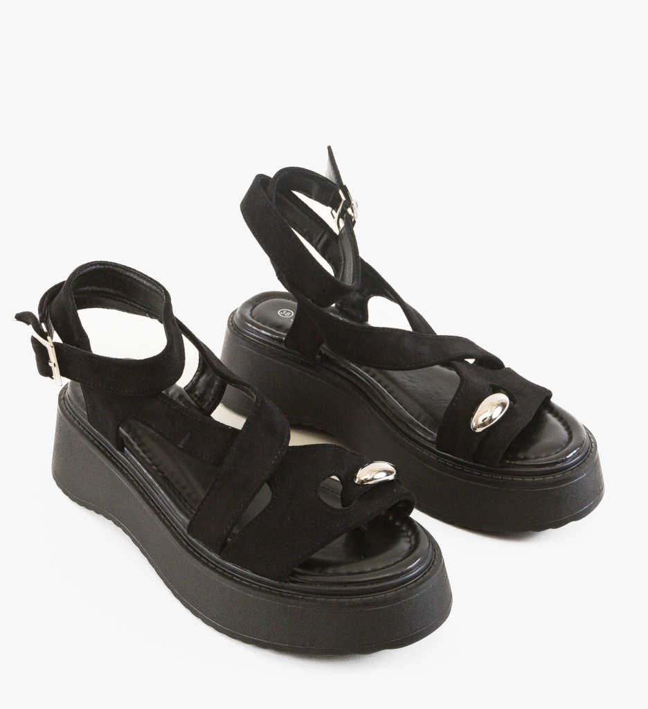 Sandale Dama Tyago Negre | Eleganță și Confort - imagine 4