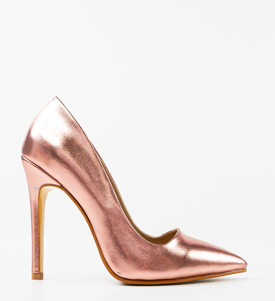 Pantofi Dama Junba Rose cu Toc Elegant - imagine 6