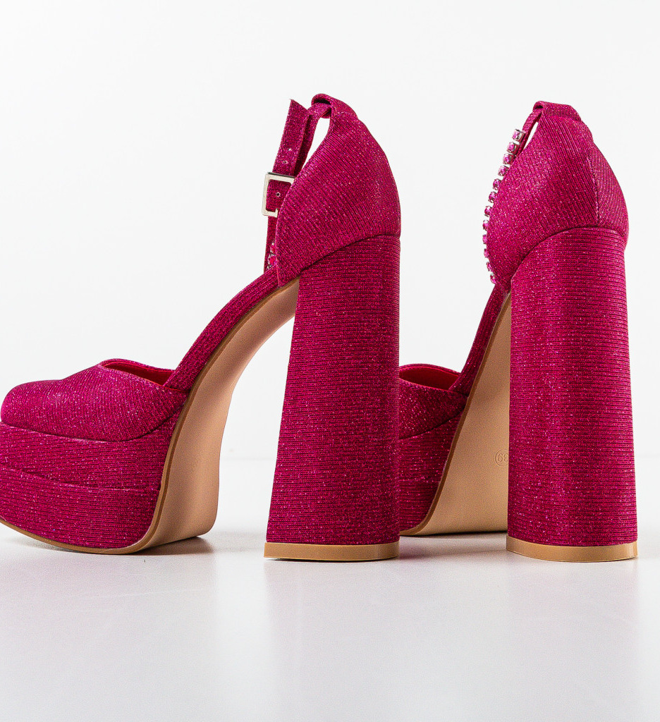 Pantofi dama Kierran Fuchsia eleganți și confortabili - imagine 7