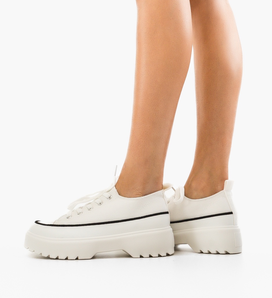 Pantofi Sport Lin Albi | Confort și Stil