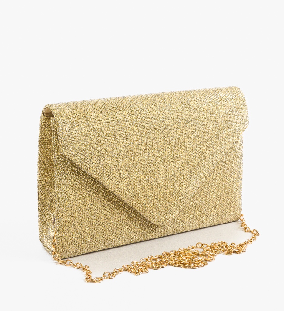 Geanta Plic Aurie Klipp - Accesoriu Elegant de Seară - imagine 4