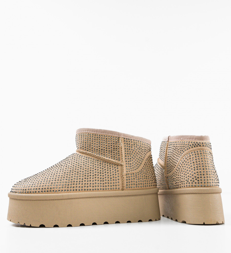 Cizme tip Ug Oliv Bej | Confort și Stil - imagine 6