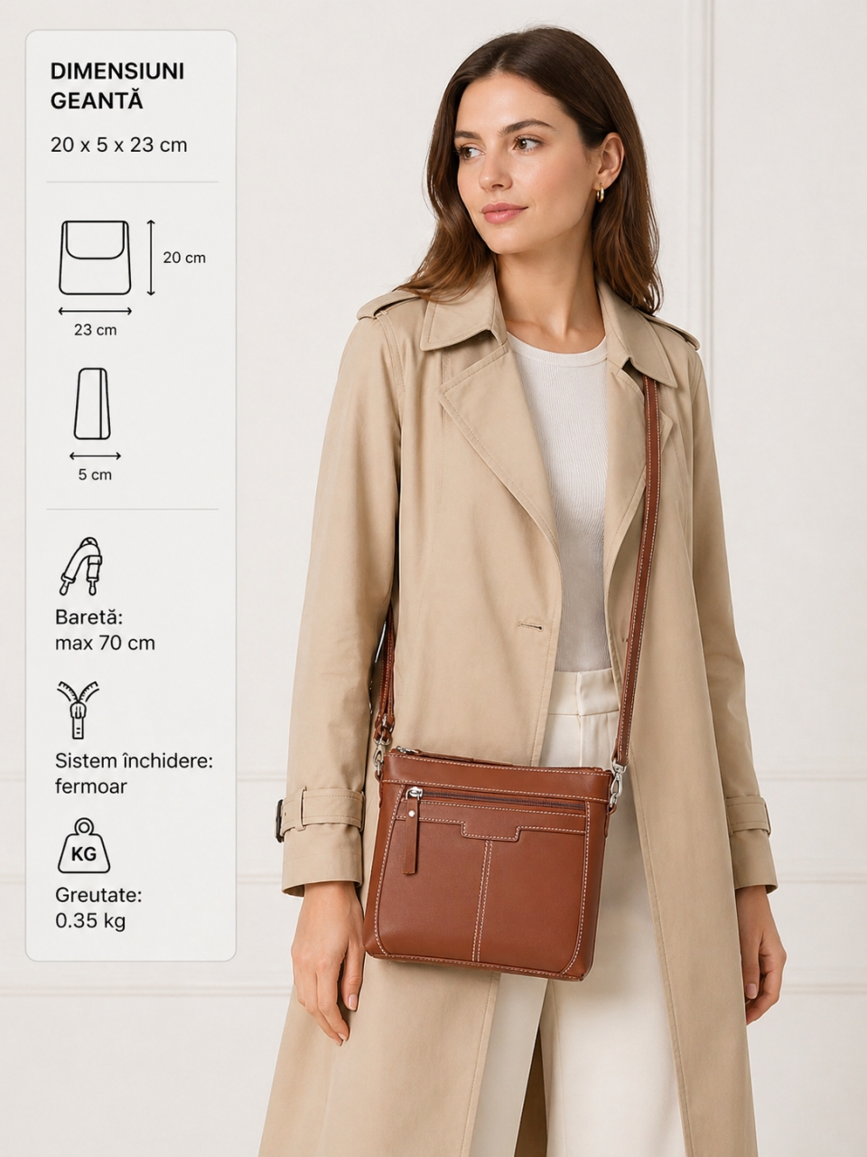 Geanta Dama India Claudie GT3883 Piele Naturala - imagine 2