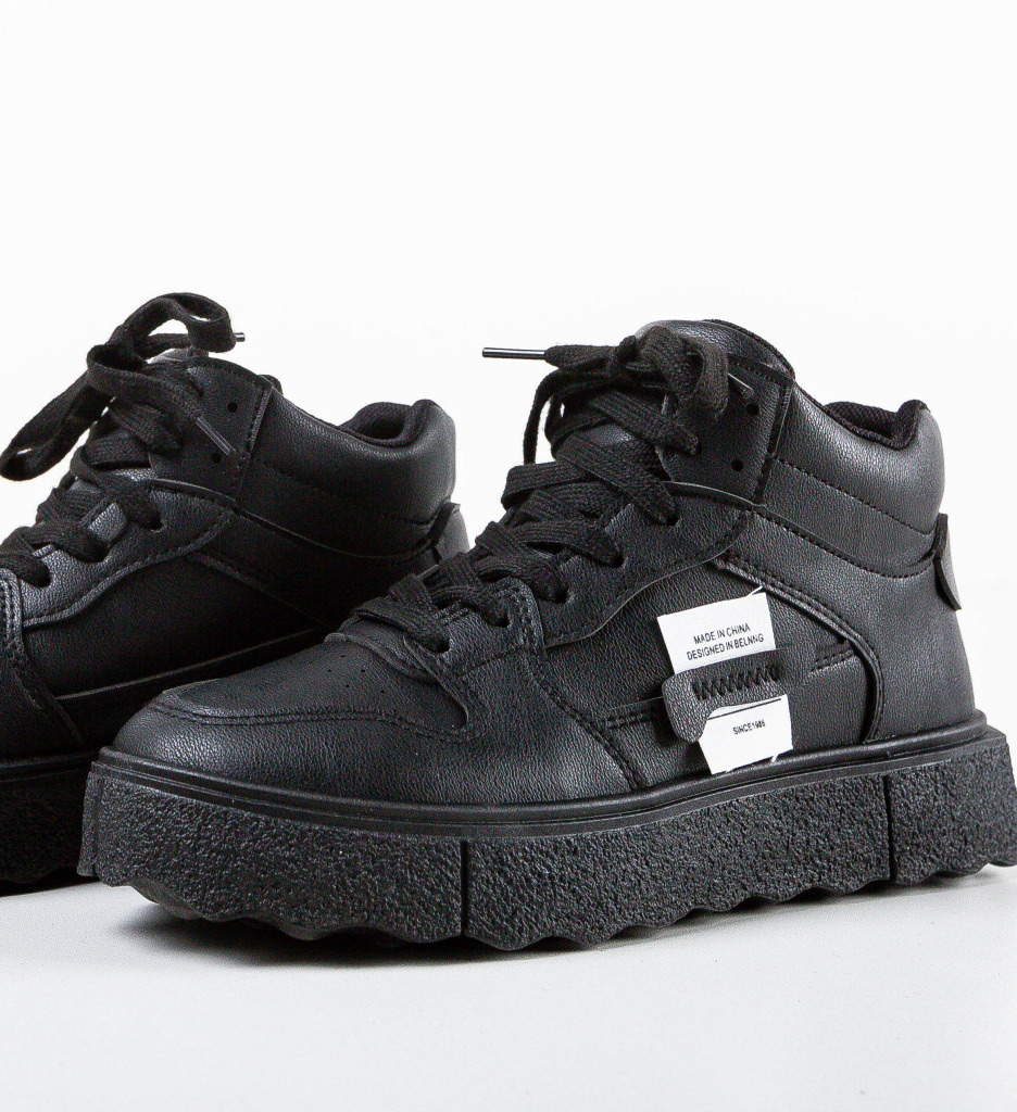 Pantofi Sport Mistece Negri - Confort și Stil - imagine 4