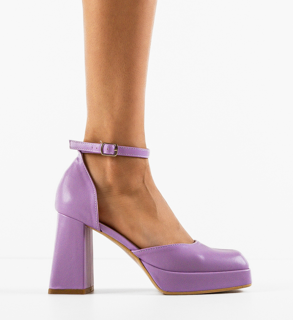 Pantofi Kausar Mov | Eleganță și Stil Refined - imagine 5