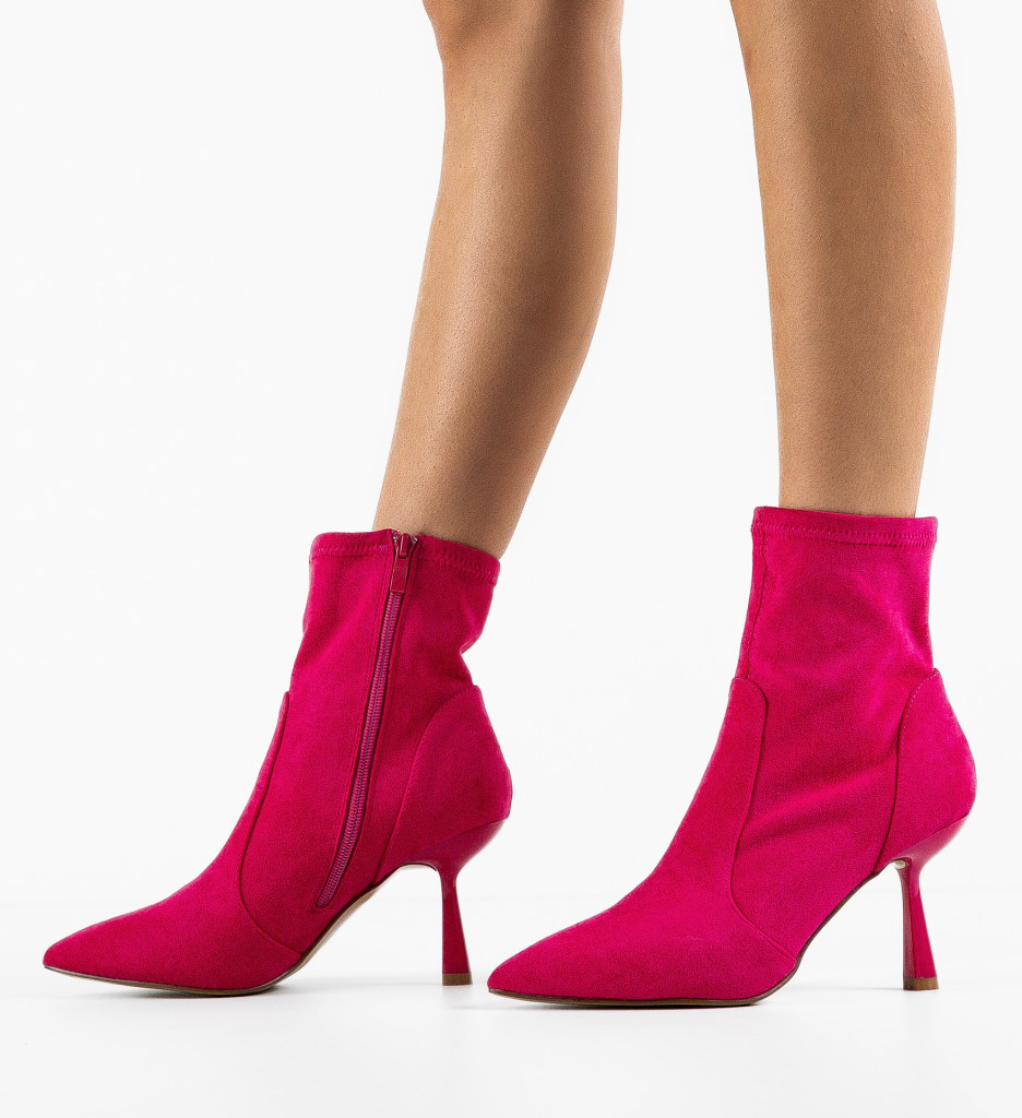 Botine Dama Jak Fuchsia | Stil Vibrant - imagine 4