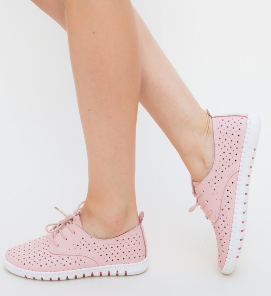 Pantofi Casual Hilio Roz - Confort și Stil - imagine 4