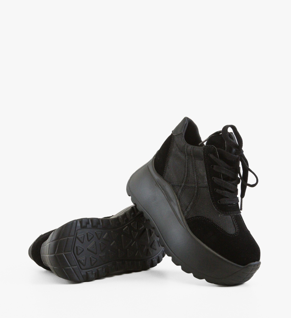 Sneakers Dama Torina Negri - Confort și Stil Sport - imagine 4