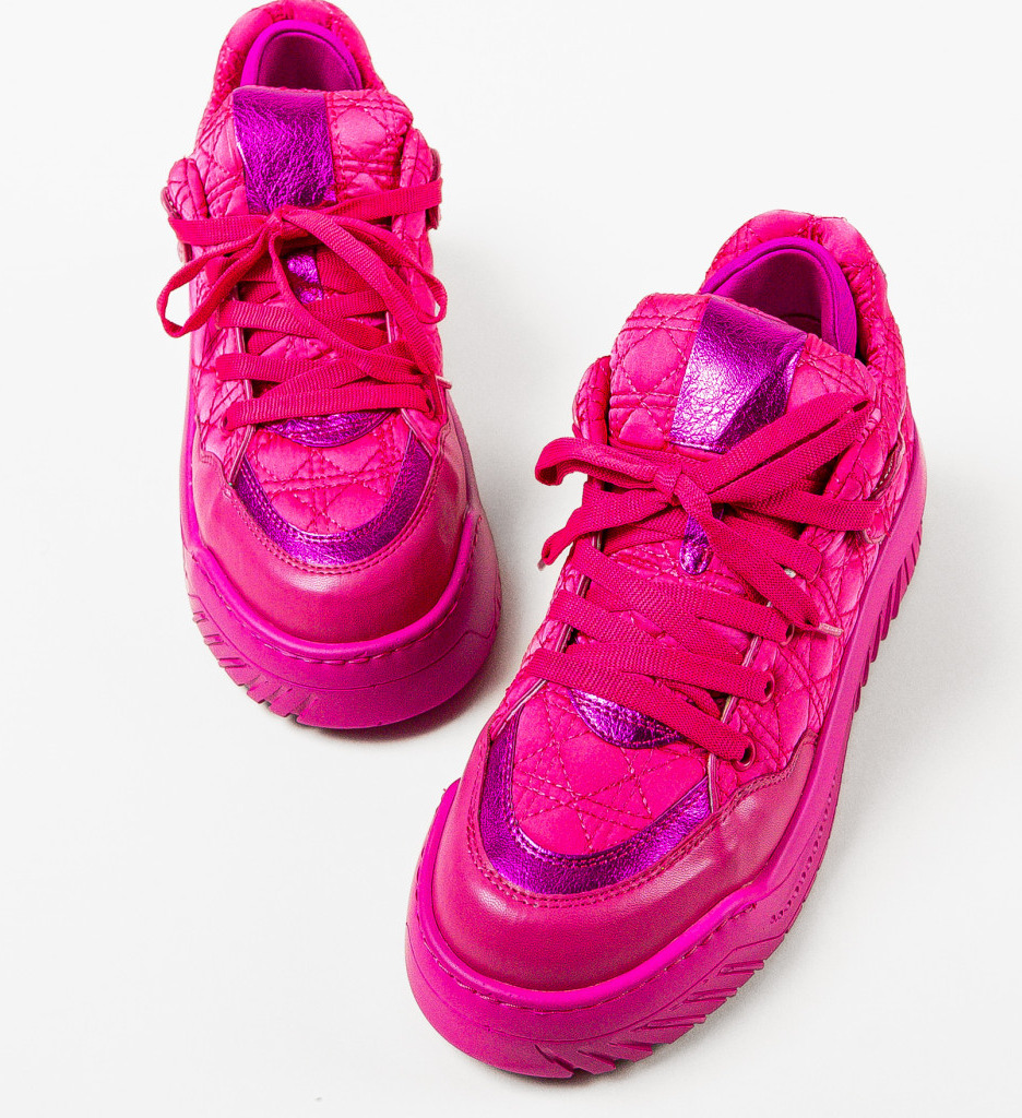 Sneakers Dama Gaston Fuchsia - Confort și Stil - imagine 3