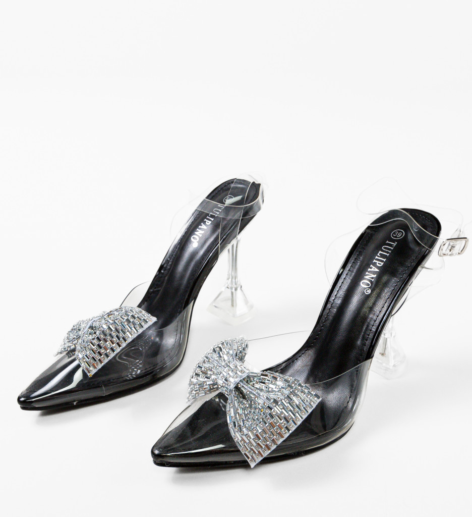 Pantofi Toc Love Negri - Eleganță și Stil - imagine 11