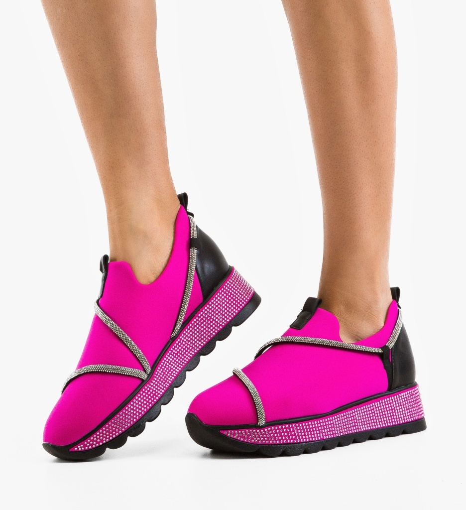 Pantofi Casual Kambe Fuchsia - Confort și Stil - imagine 2