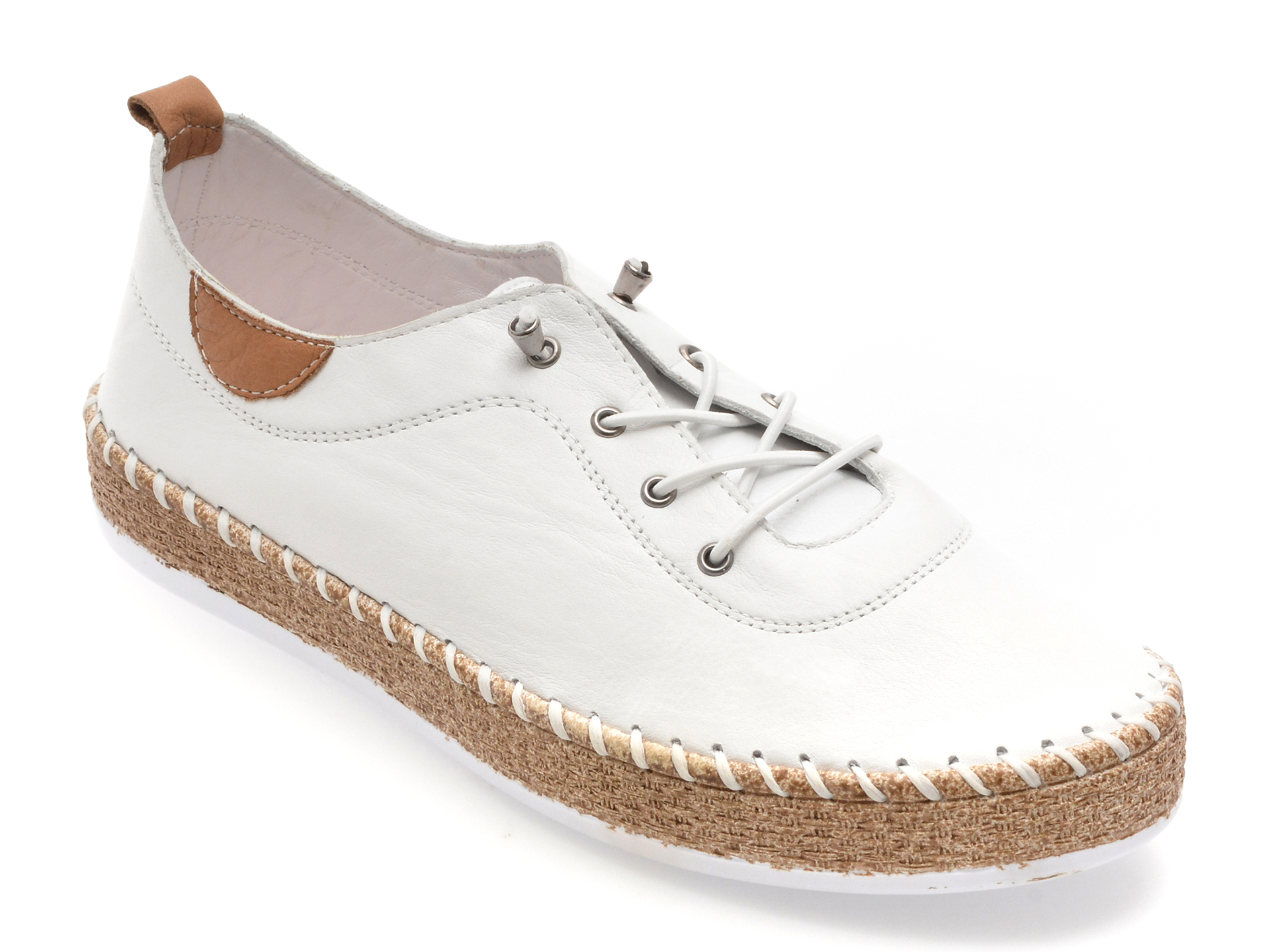 Pantofi GRYXX albi din piele naturală