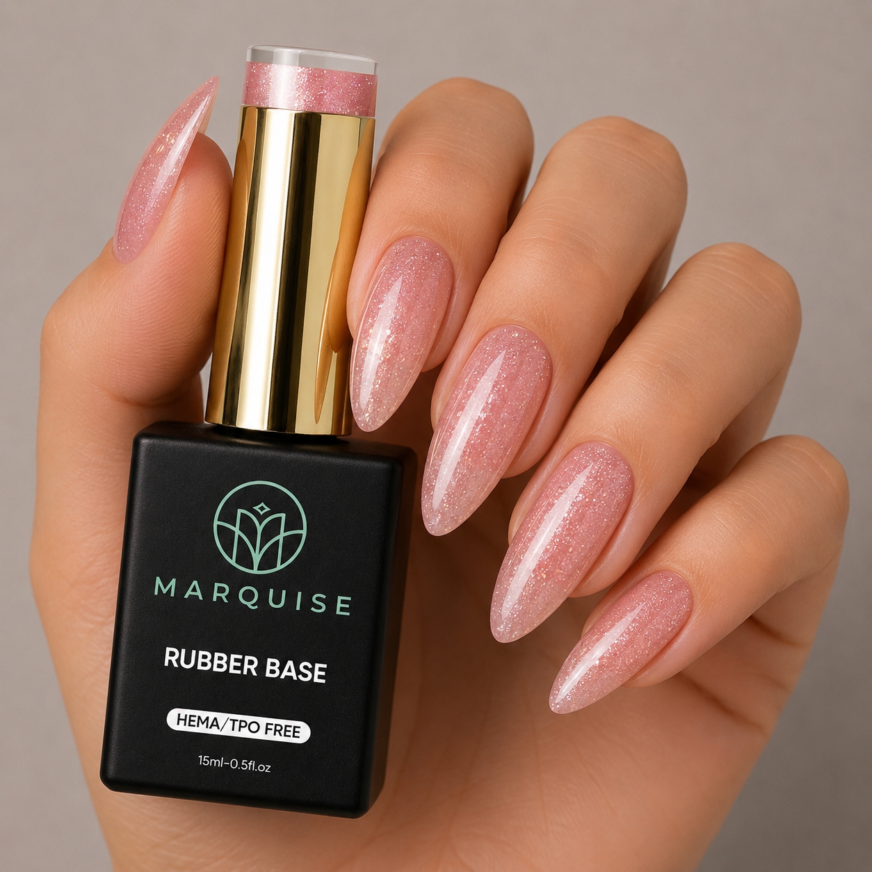 Rubber Base Picadili Marquise Shimmer HEMA Free 15ml - imagine 2