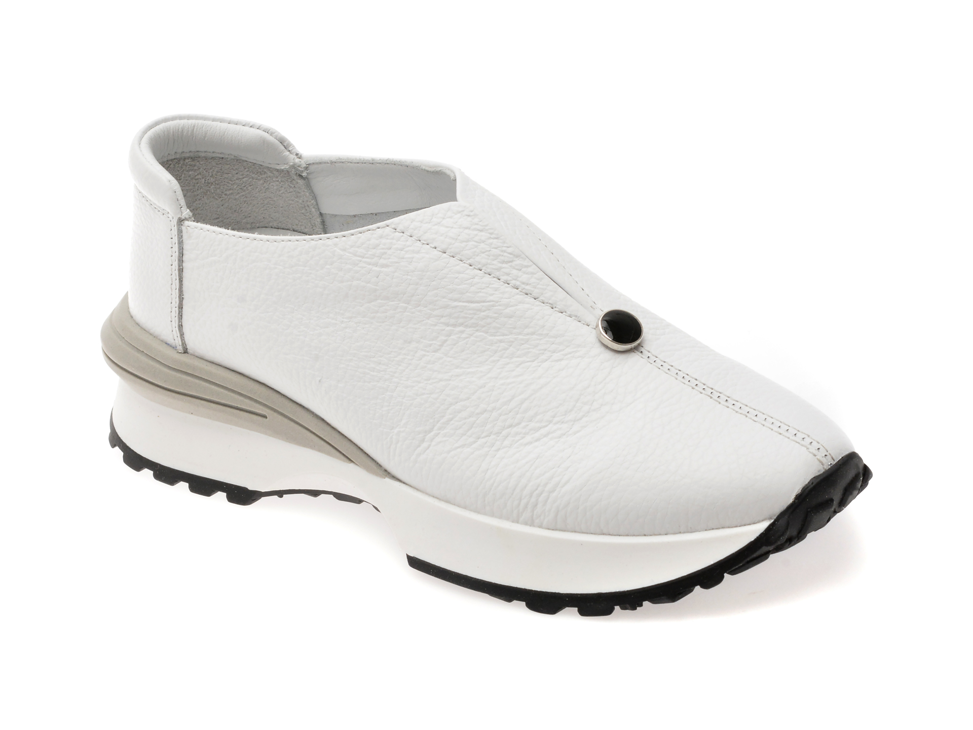 Pantofi EPICA albi din piele naturala