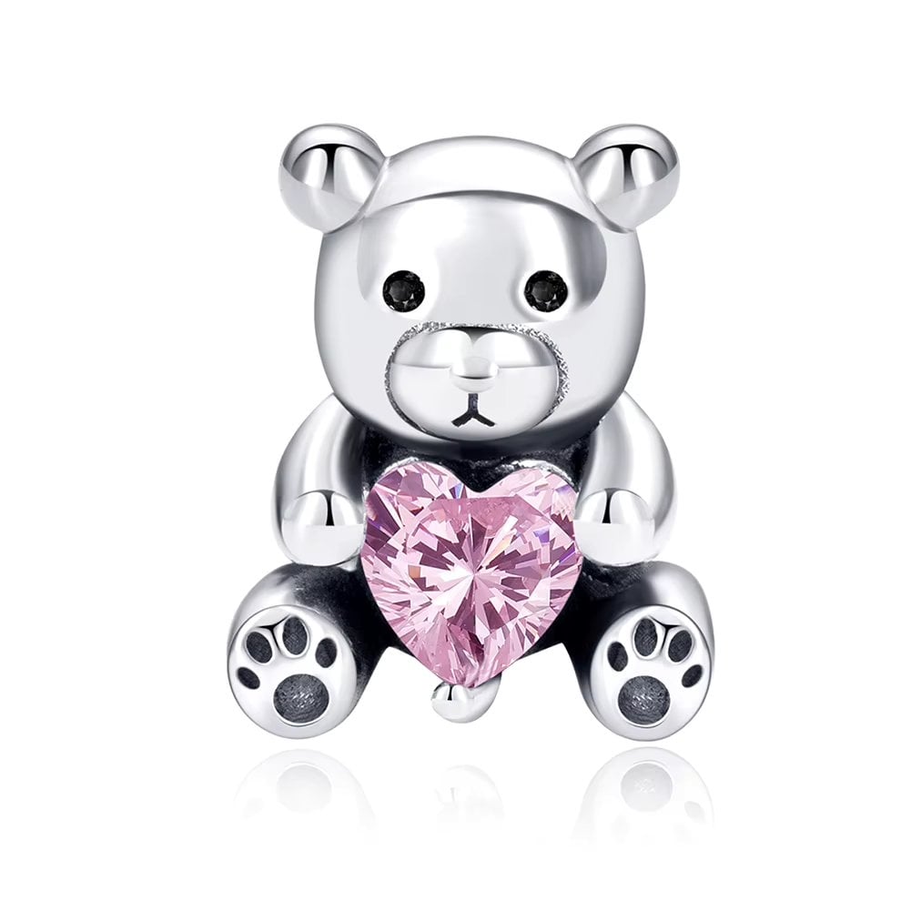 Charm Argint Ursulet Delis | Placat Rodiu
