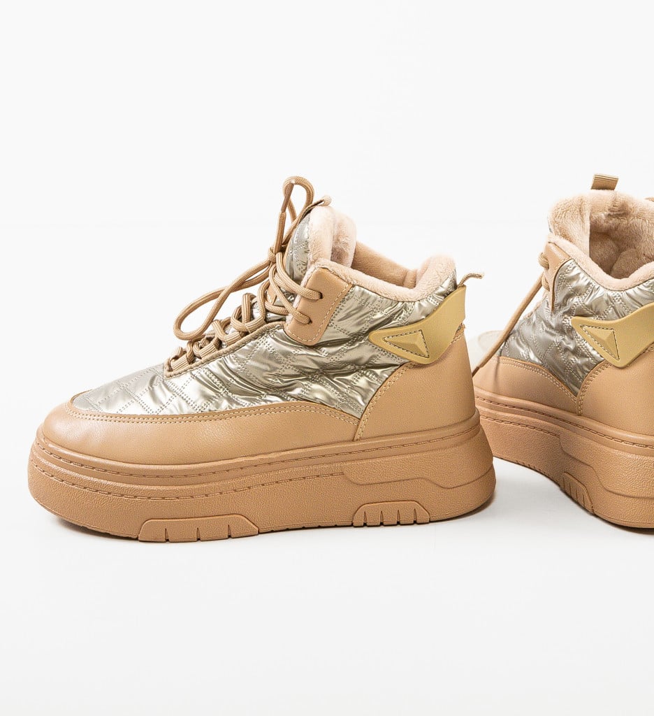Sneakers Dama Vybana Bej | Confort și Stil - imagine 7