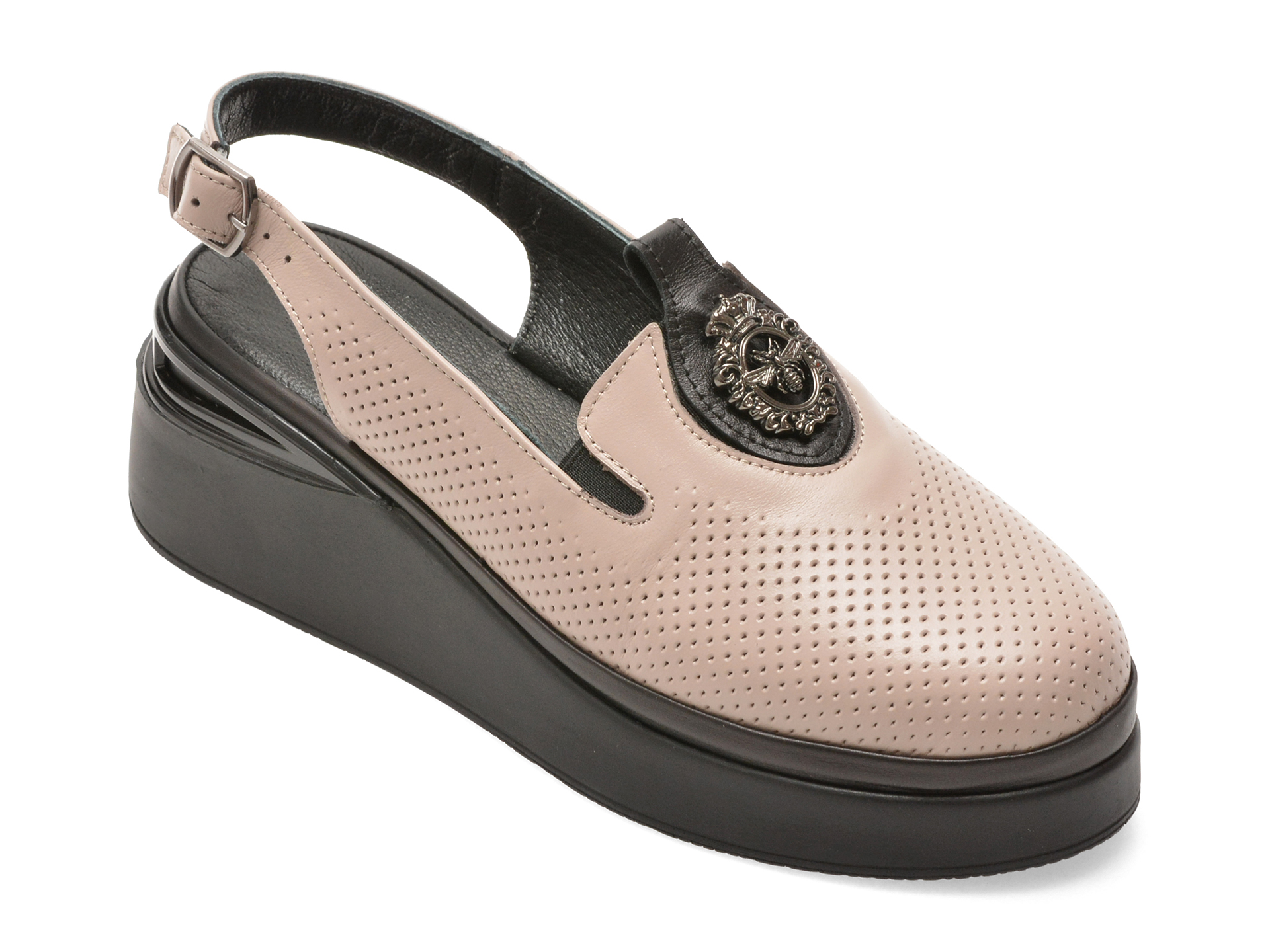 Pantofi IMAGE Gri din Piele Naturală