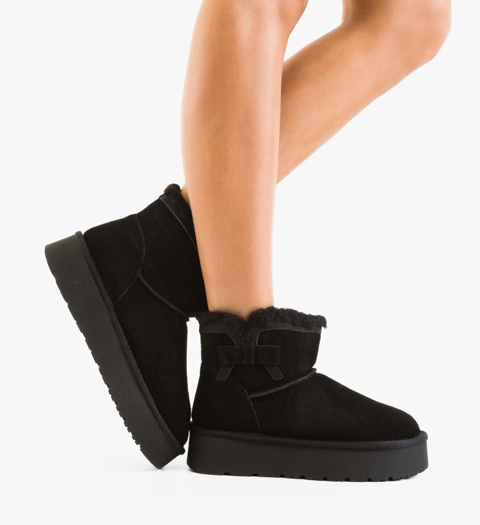 Cizme tip Ug Fondy Negre | Confort Depurtat