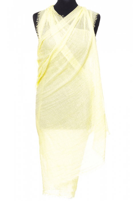 Esarfă Pareo Shopika | Eleganță Viscose Galbenă - imagine 2