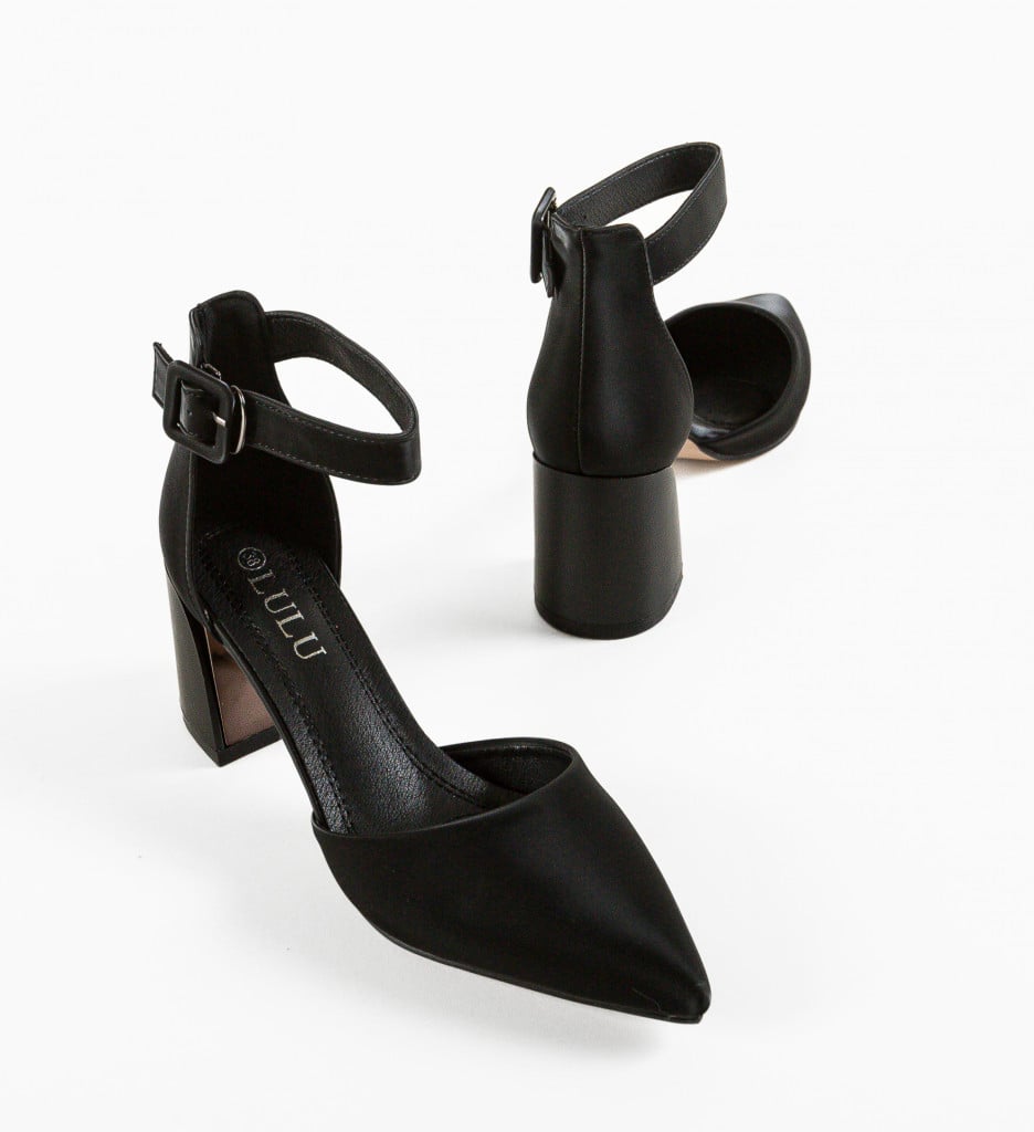 Pantofi Vandre Negri cu Toc - Eleganță Asigurată - imagine 9