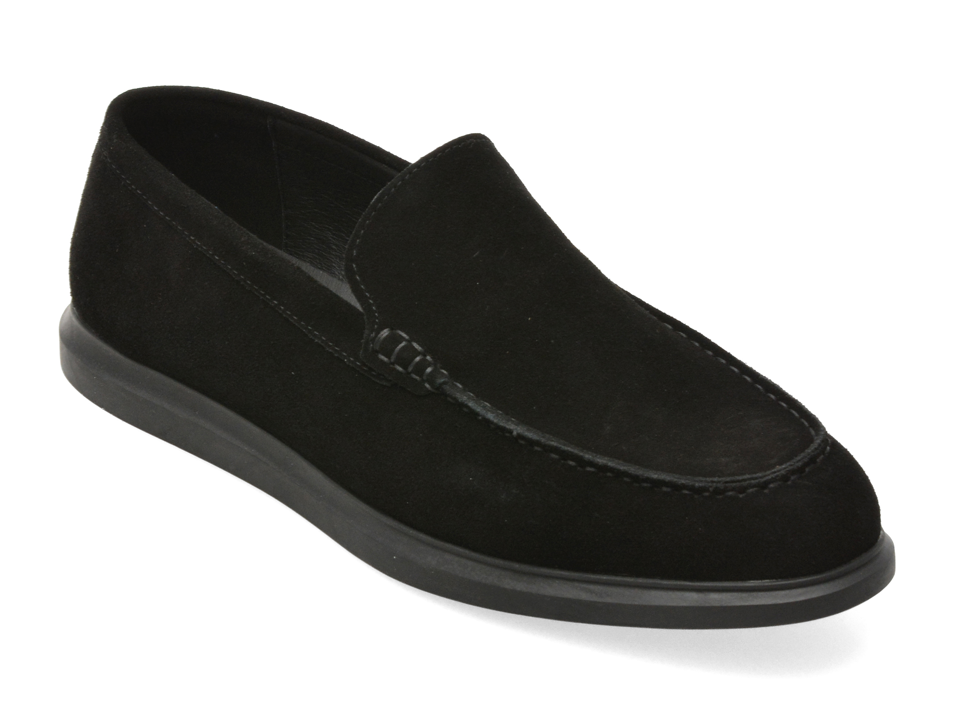 Mocasini OTTER negri din piele intoarsă | Eleganță confortabilă