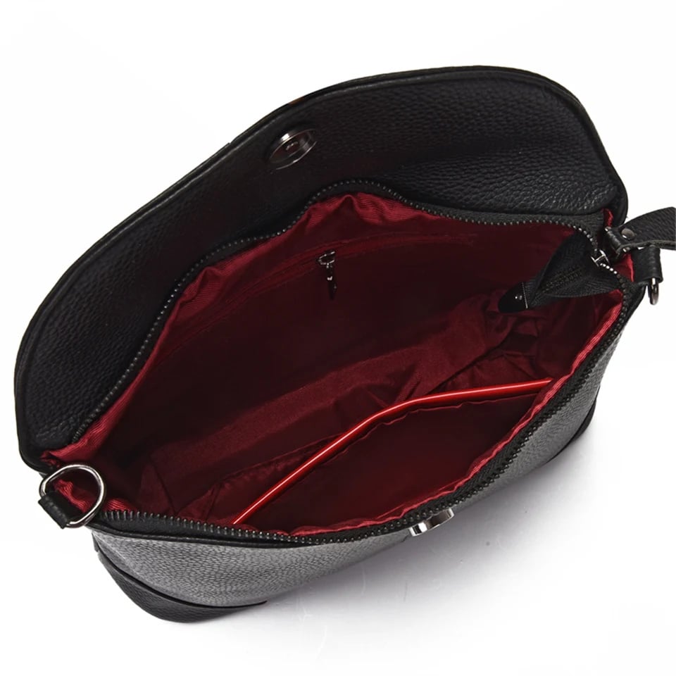 Geanta Piele Naturala Delis Agnella GT2867 Negru - imagine 6