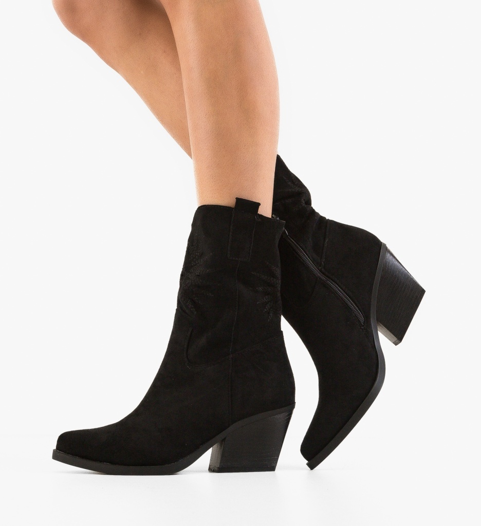 Botine Dama Iwan Negre | Eleganță și Confort - imagine 3