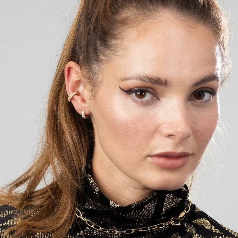 Cercel Ear Cuff Argint 925 Delis | Eleganță Aurie - imagine 3