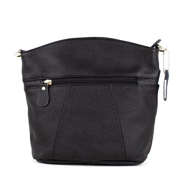 Geanta dama Missa GT1048 din piele naturala, negru - imagine 4