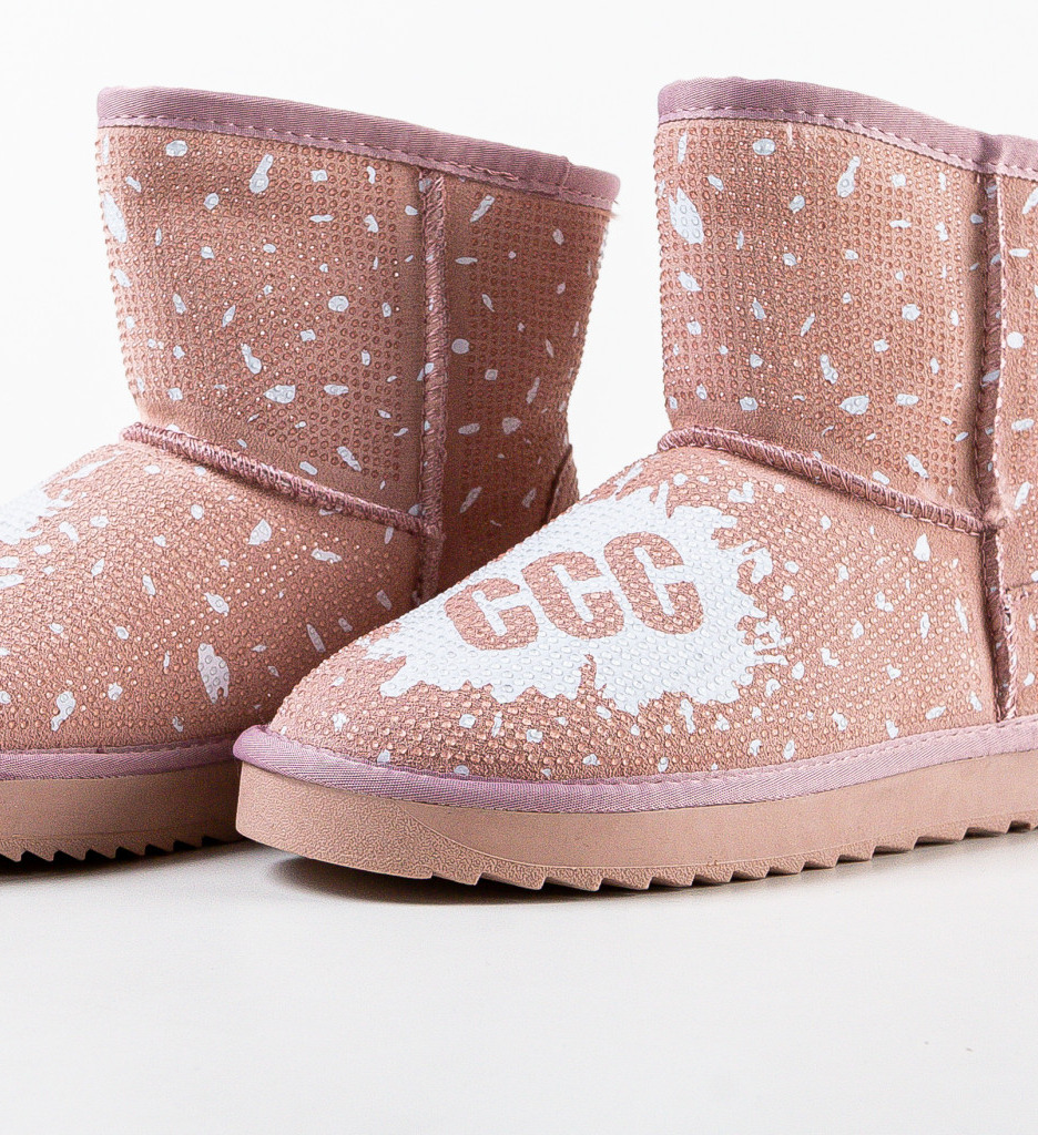 Cizme Tip Ugg Forrest Roz - Confort și Stil - imagine 5
