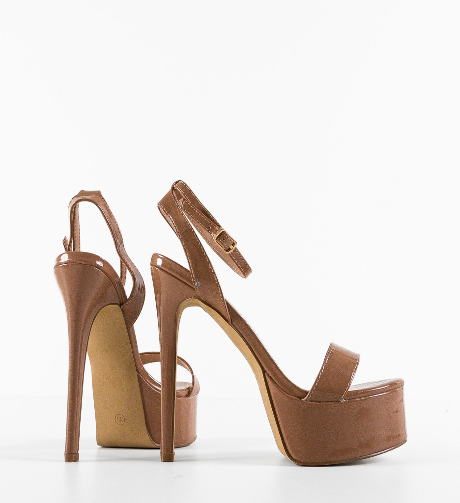 Sandale cu Toc Barbys Nude - Eleganță Feminină - imagine 5